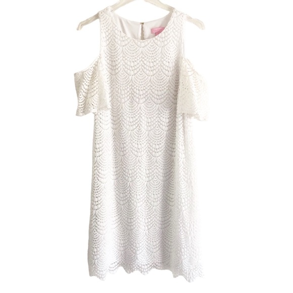 Lilly Pulitzer White Lace Cold Shoulder Dress - Picture 6 of 13